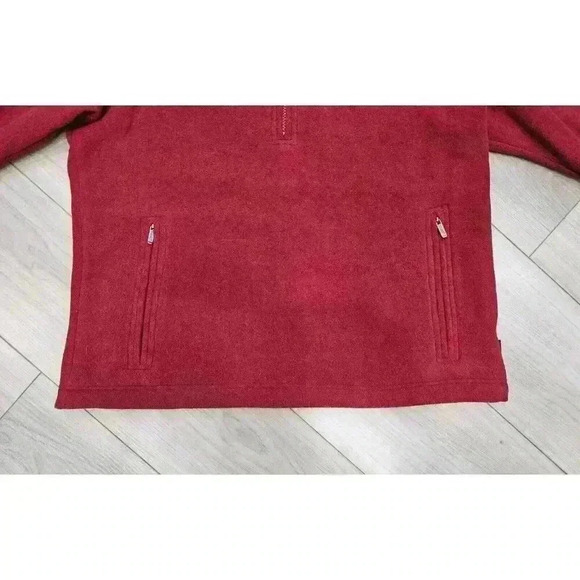 Woolrich Women's Pullover Zip Sweater Size Lg Snowflake Red Nordic‎ - Picture 5 of 9
